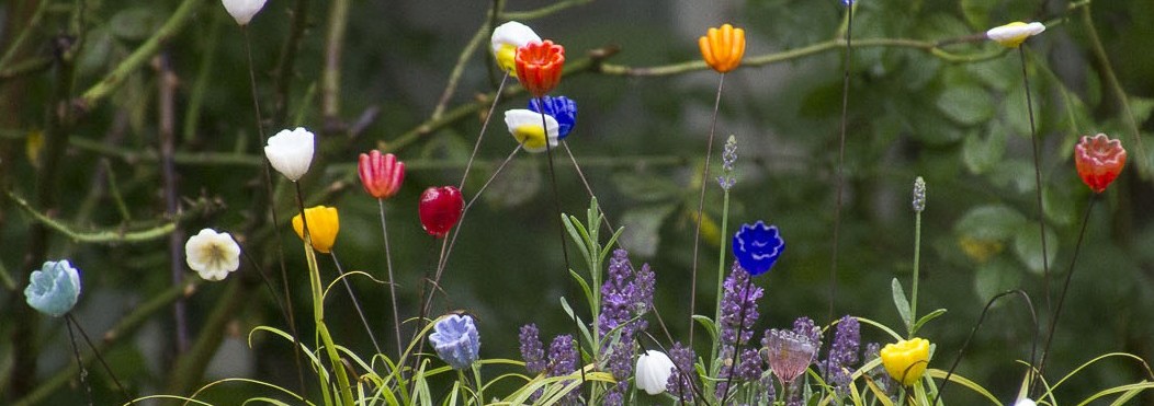 Gemeinschaftliche Glasblumen